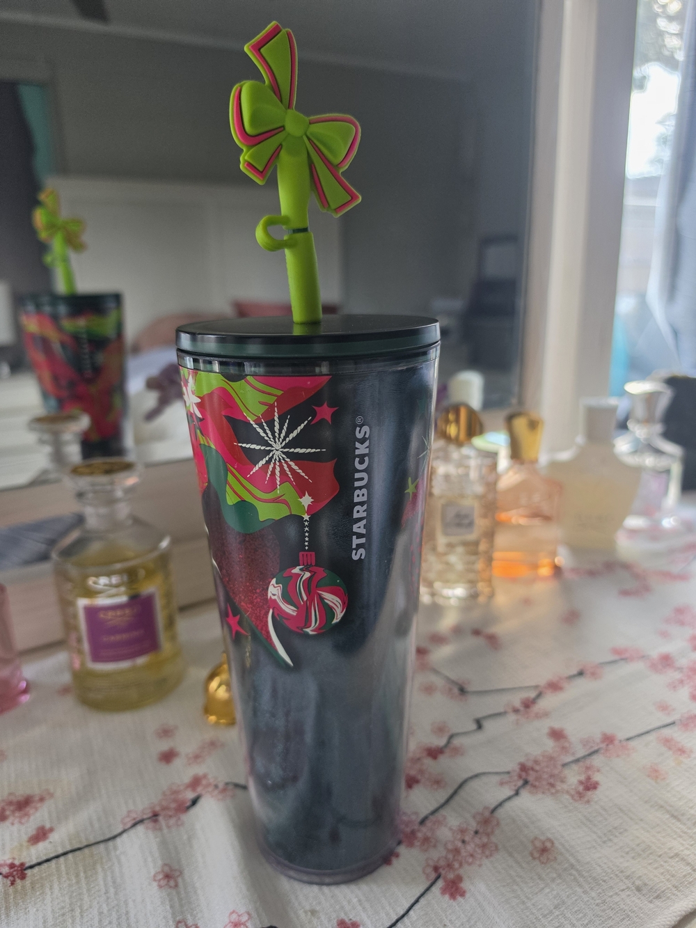 Starbucks Holiday 2023 Christmas Ribbon & Ornaments Tumbler